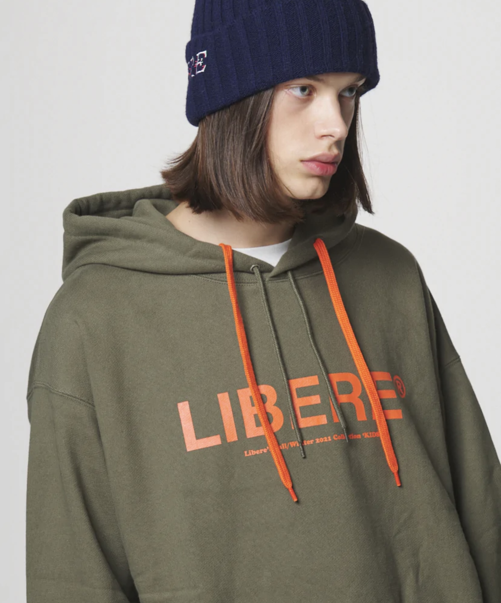 ARYUKU / 【LIBERE】リベーレ / LOGO HOODIE / ロゴプルパーカー / KHAKI