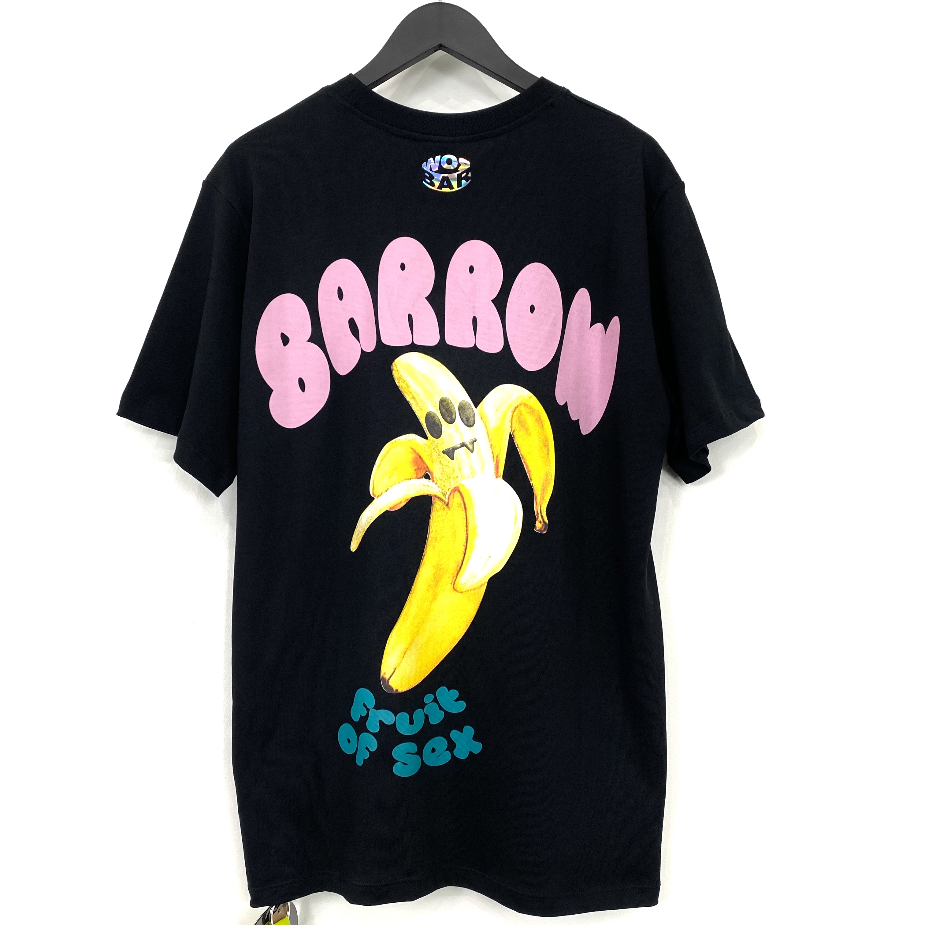 【BARROW】 バロー / BANANA Tシャツ / ブラック/ イタリア製