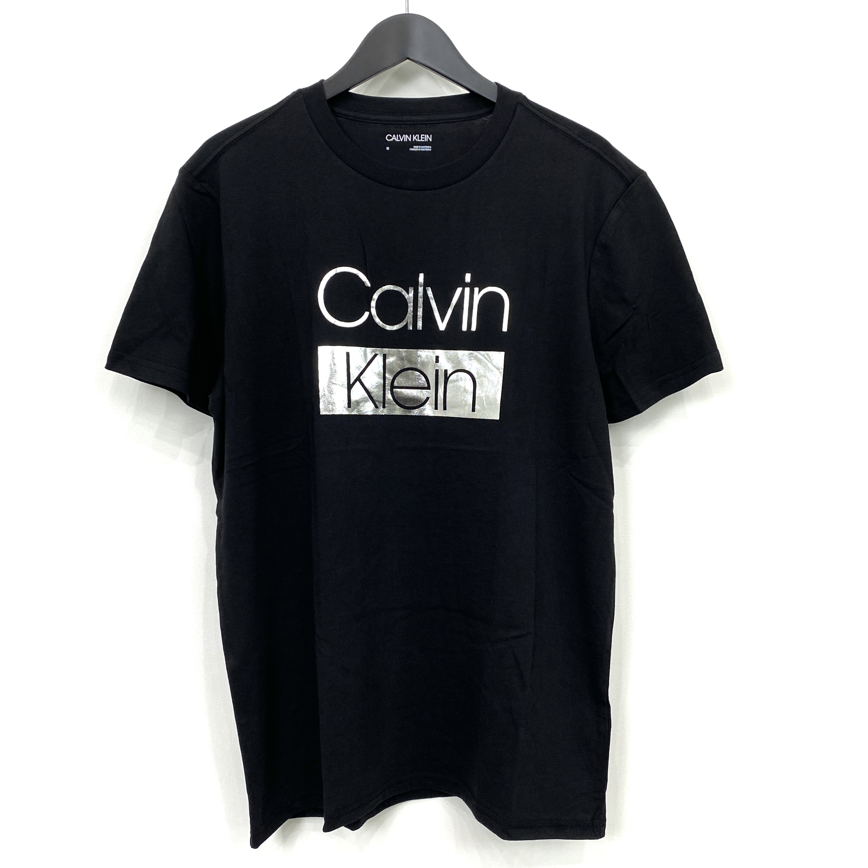 《SALE》30%OFF!【Calvin Klein】カルバンクライン /  箔プリントTシャツ / BLACK