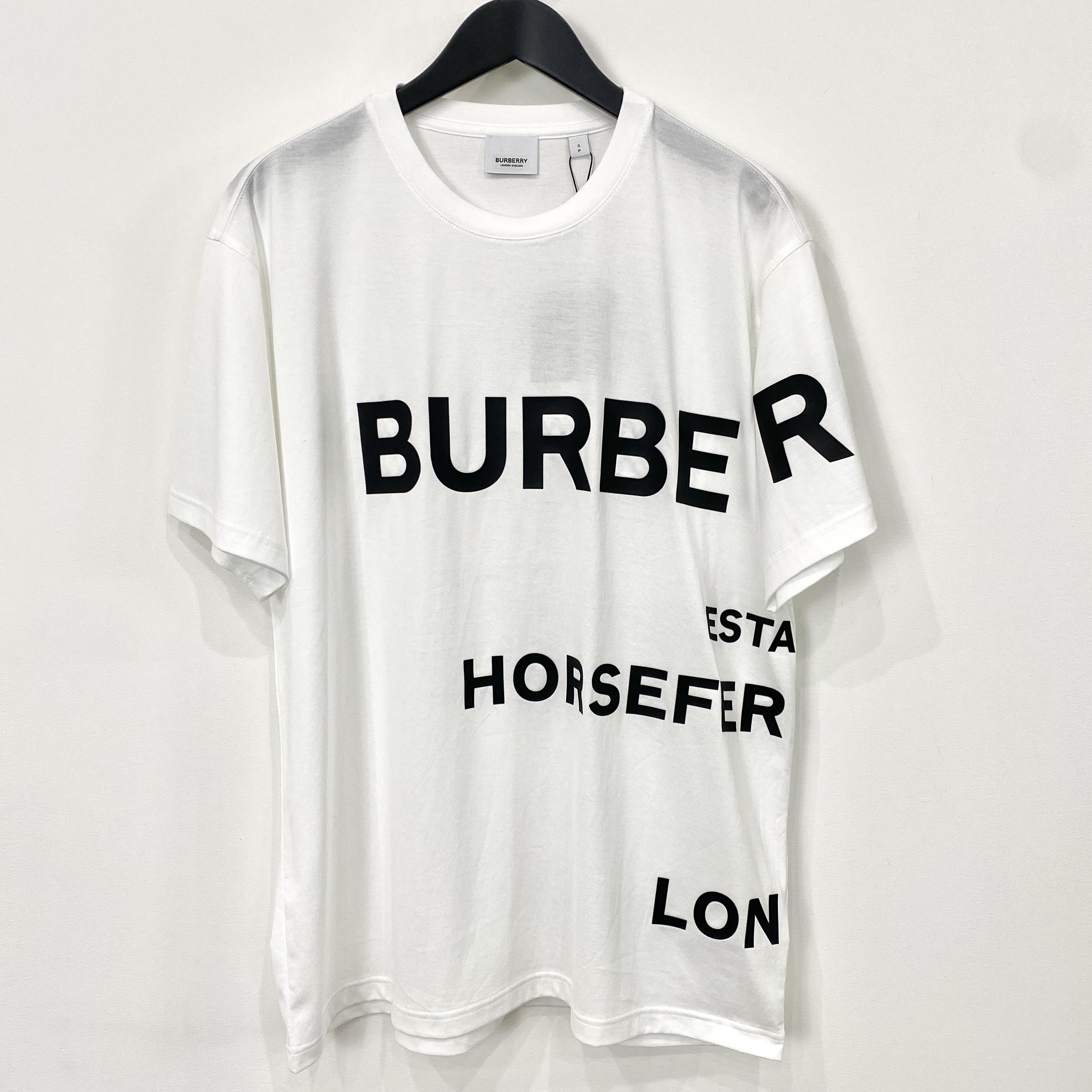 【BURBBERY】バーバリー / Horseferry t-SHIRT / オーバーサイズ / WHITE