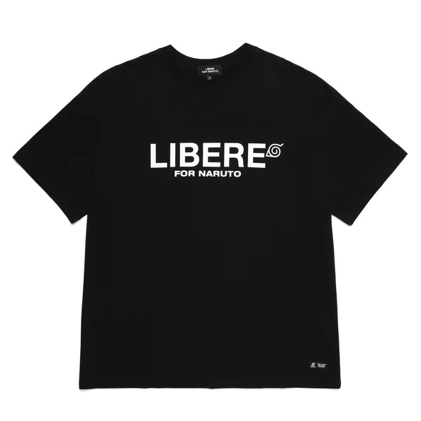 【LIBERE × NARUTO】リベーレ×ナルト / CREW GRAPHIC T-SHIRTS / Tシャツ / BLACK / 限定コラボ