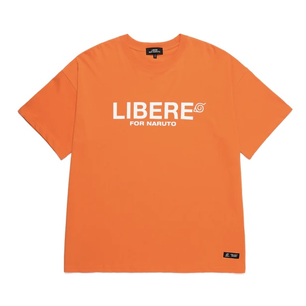 【LIBERE × NARUTO】リベーレ×ナルト / CREW GRAPHIC T-SHIRTS / Tシャツ / ORANGE / 限定コラボ