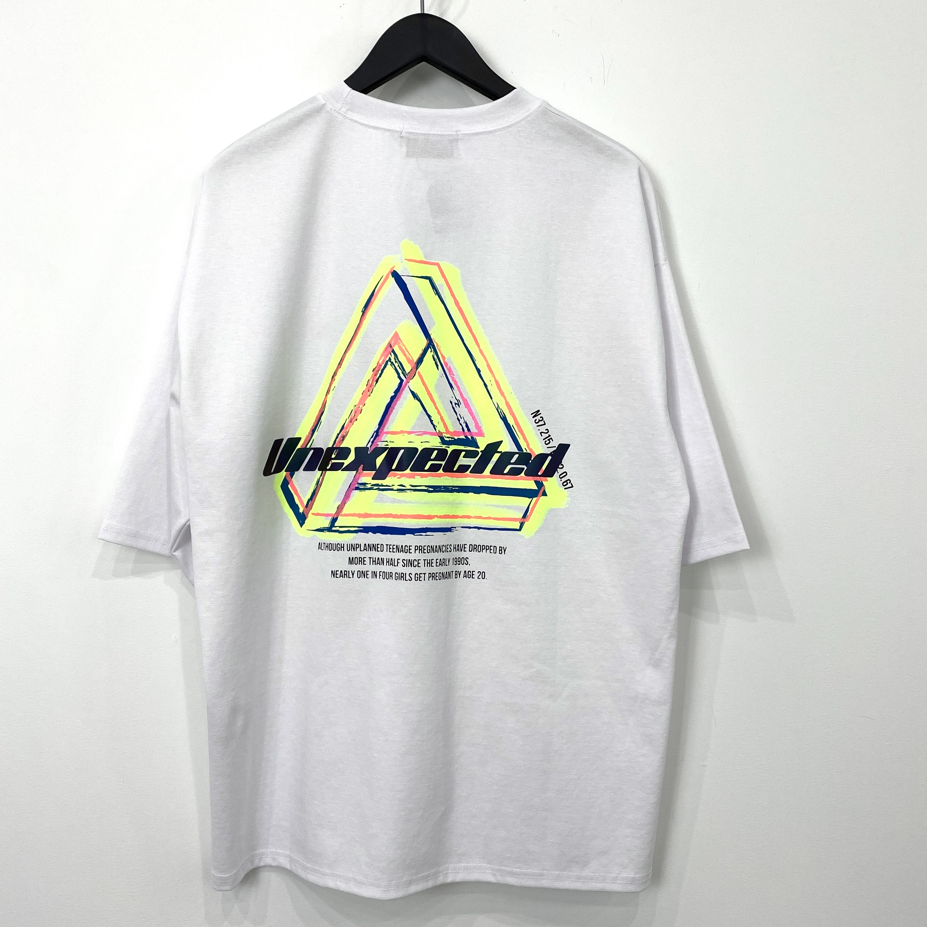【BARON】韓国ストリート /  オーバーサイズTシャツ / リフレクター /  ロゴ / ホワイト