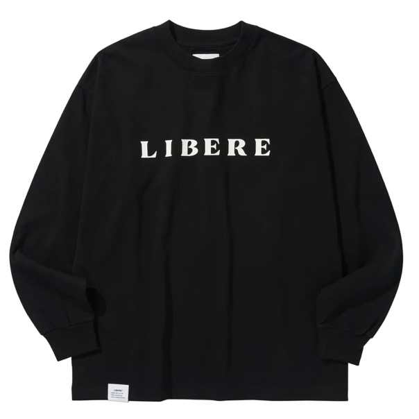 【LIBERE】リベーレ / LOGO LONGSLEEVE / ロゴロンT / BLACK