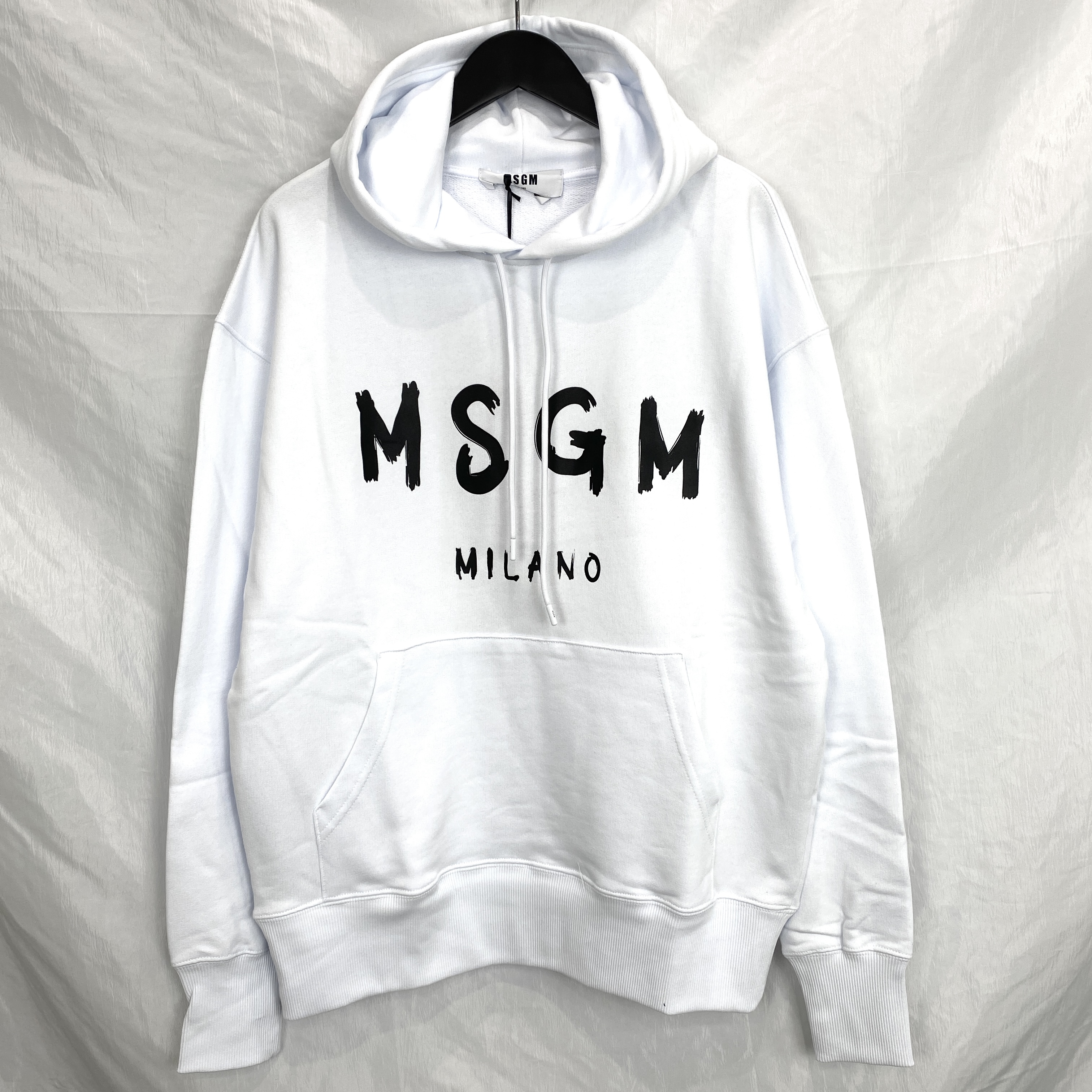 【MSGM】エムエスジーエム / Blush Logo Pullover / プルオーバーパーカー / WHITE / イタリア製