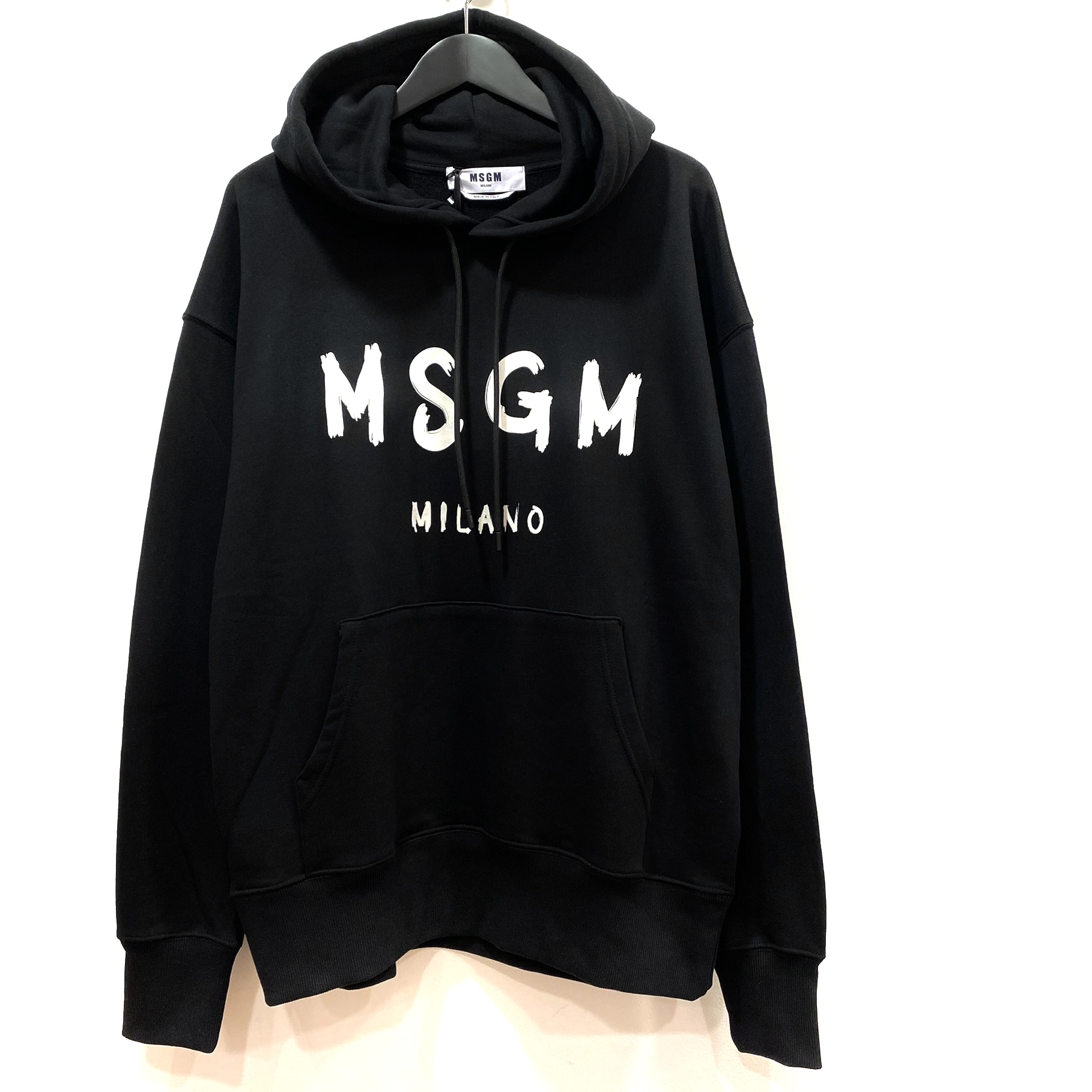 【MSGM】エムエスジーエム / Blush Logo Pullover / プルオーバーパーカー / BLACK / イタリア製
